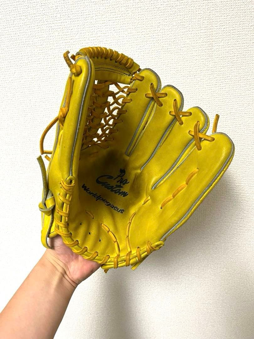 512 ワールドペガサス 極美品 即戦力 軟式 外野手用グローブ