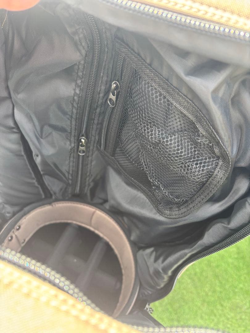 BayBay キャスター付　キャディバッグ　ゴルフバッグ　ベージュ　カモフラ