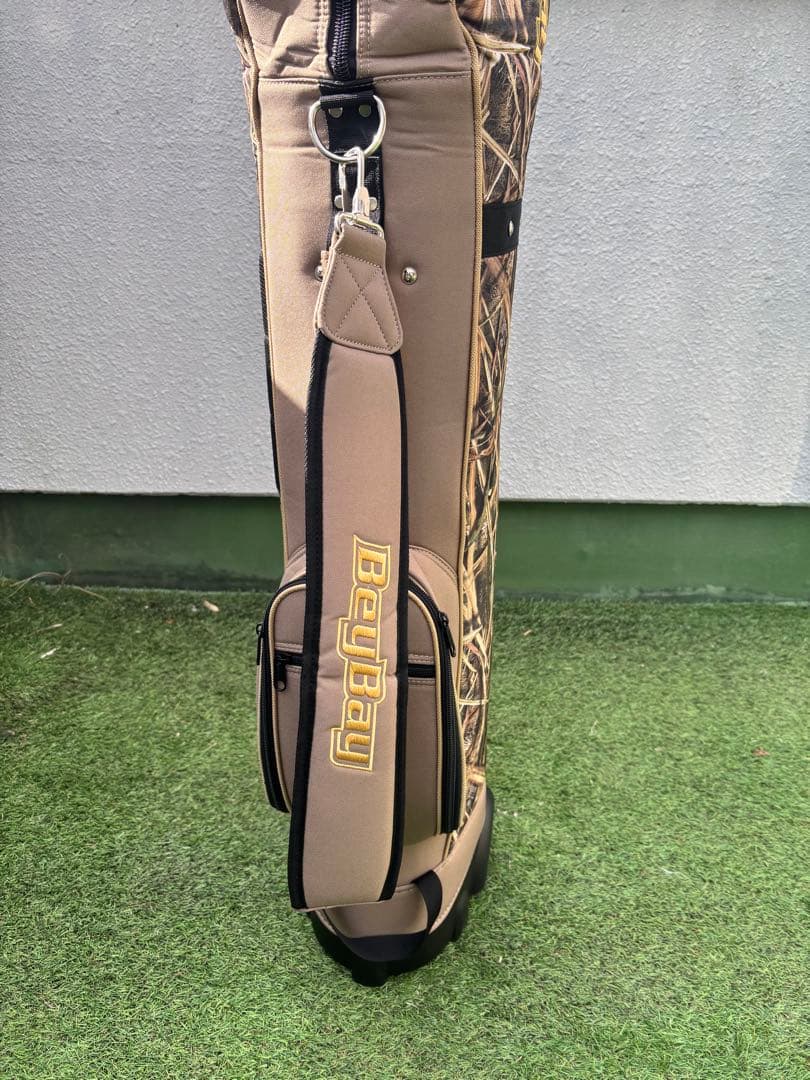 BayBay キャスター付　キャディバッグ　ゴルフバッグ　ベージュ　カモフラ