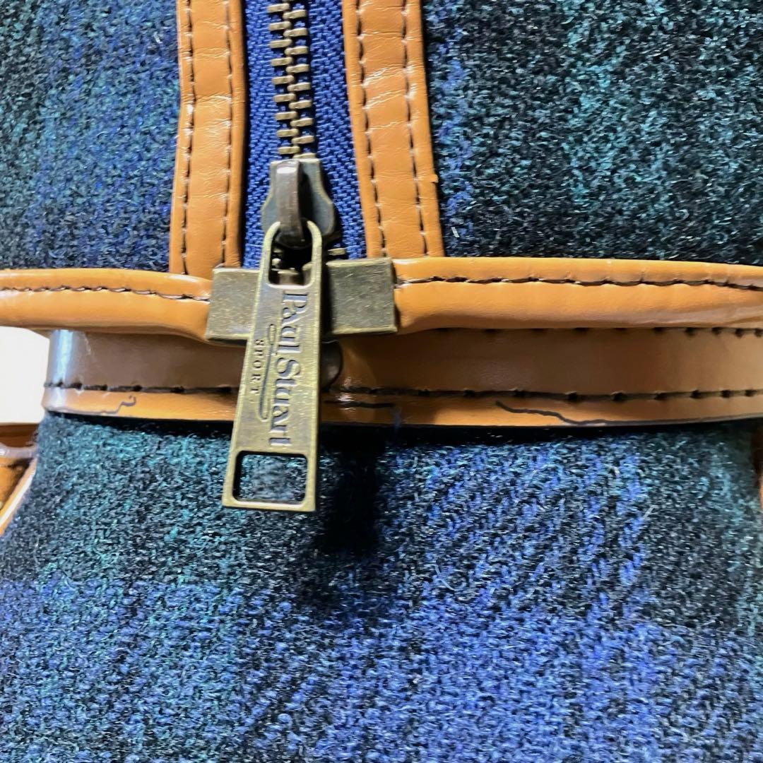 ハリスツイード＆ポールスチュアート キャディーバッグ ゴルフバッグ ボア レア