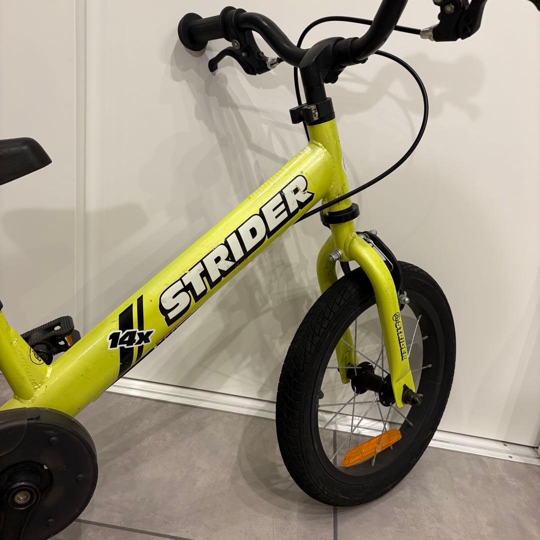 ストライダー限定色 STRIDER 14X ライムイエロー 幼児自転車
