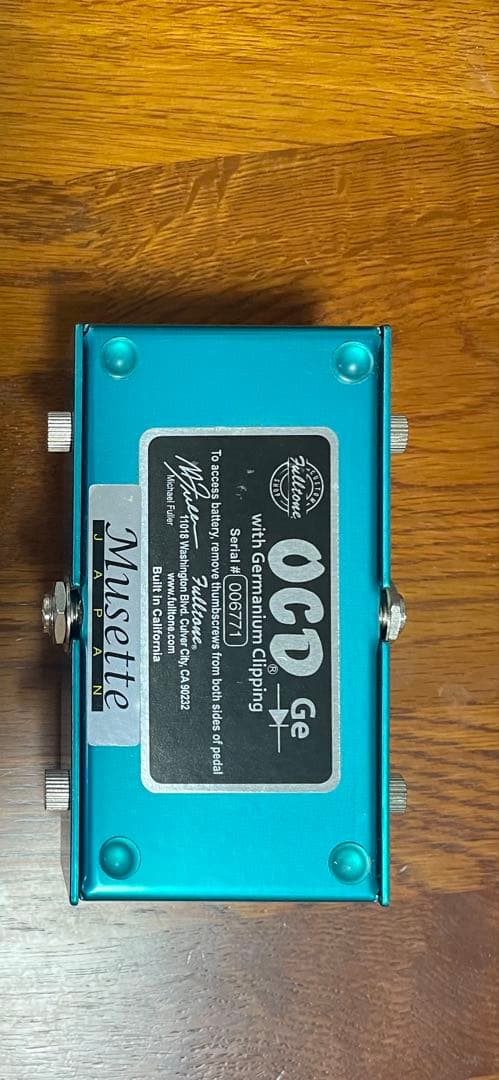 OCD Ge Fulltone オーバードライブ