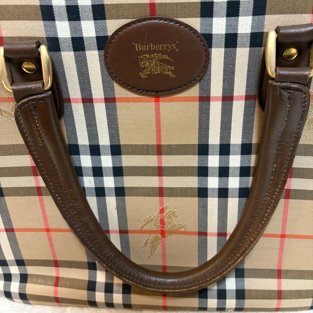 Burberry チェック柄 ボストンバッグ