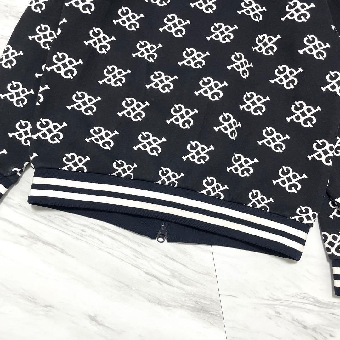 希少⭐️パーリーゲイツ セットアップ パーカー ジョガーパンツ 総柄 白×紺 L