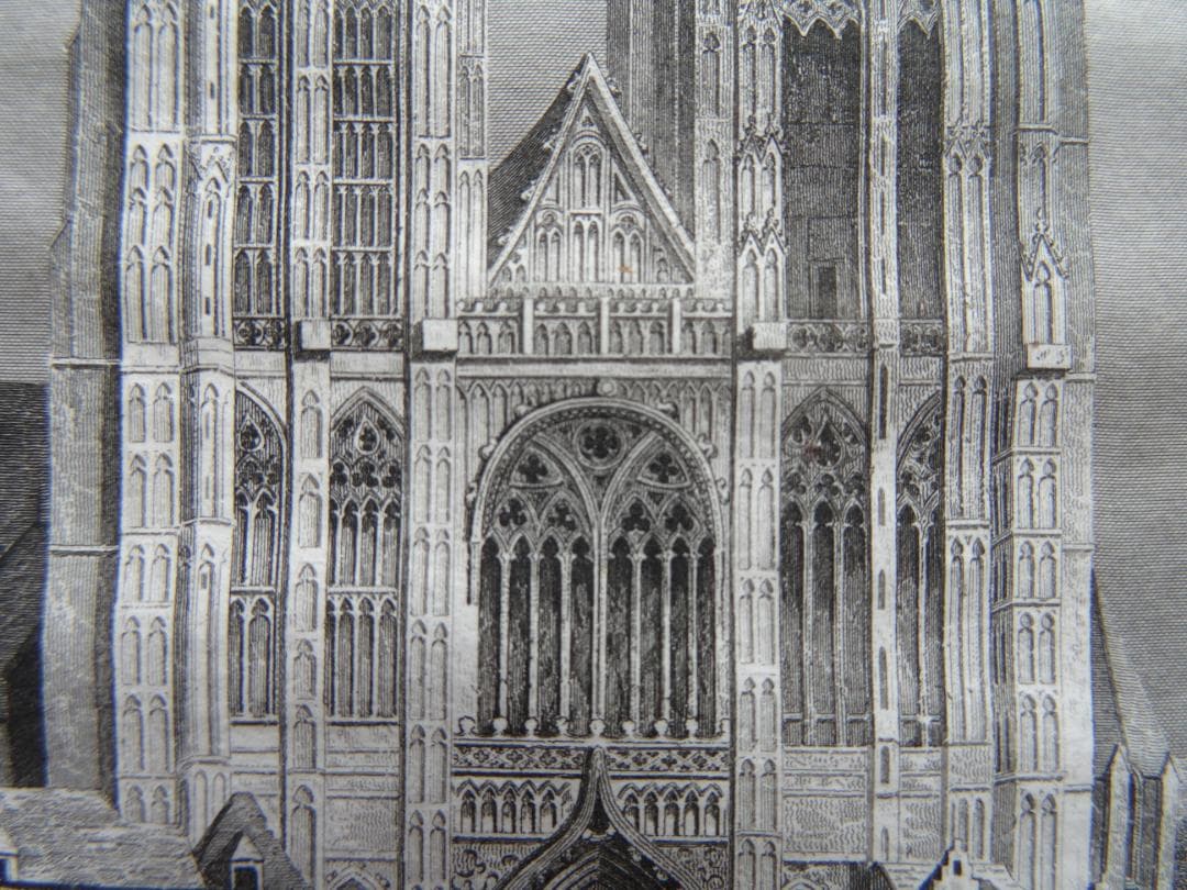 銅版画■アントワープ大聖堂 フランダースの犬