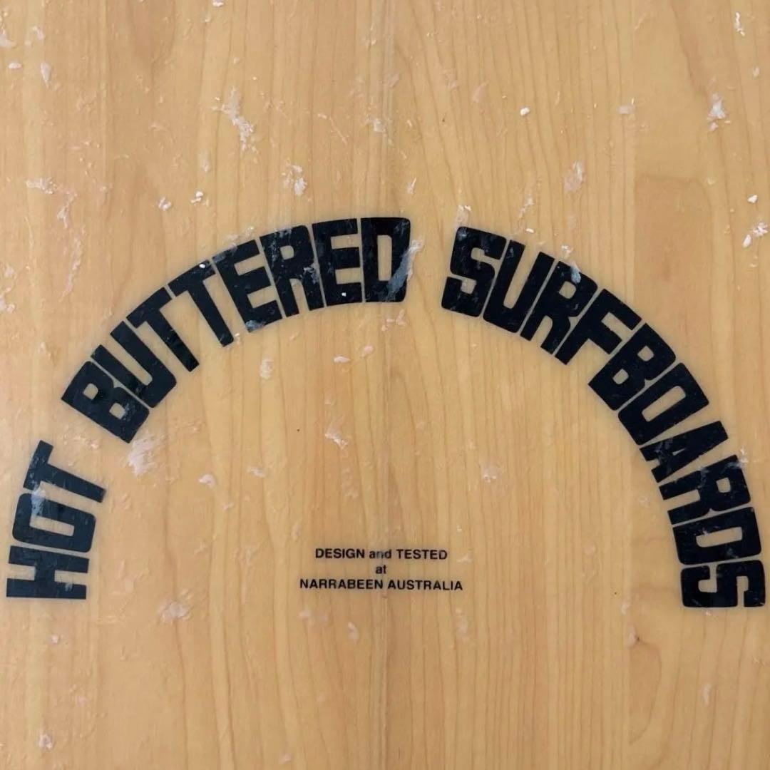 HOT BUTTERED SURFBOARDS ロングボード 赤/ナチュラル
