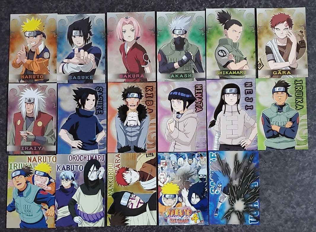 ナルト ブロマイド カード カカシ イタチ サスケ ネジ NARUTO カード