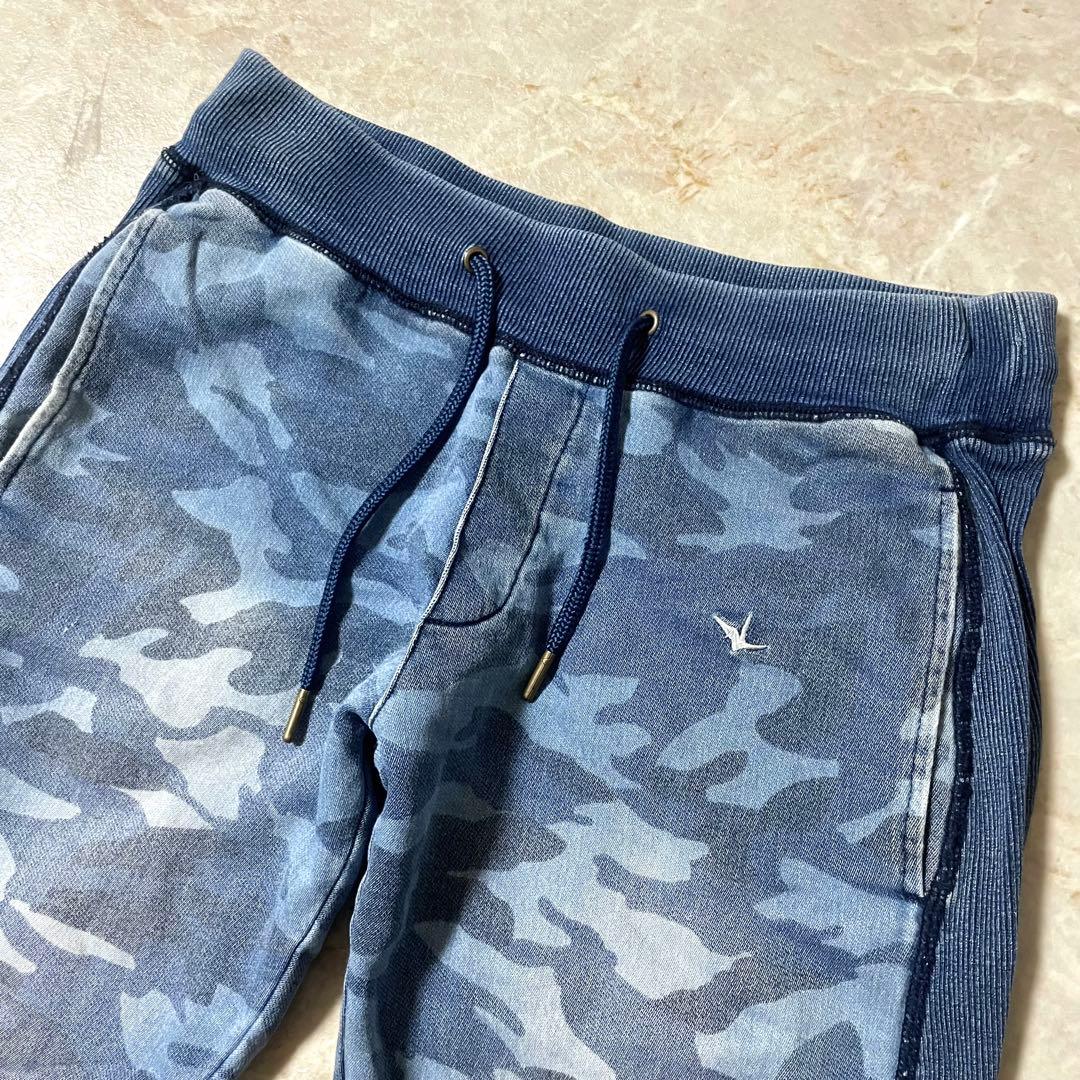 PIU1UGUALE3 迷彩 スウェット デニム調 パーカー パンツ 上下セット