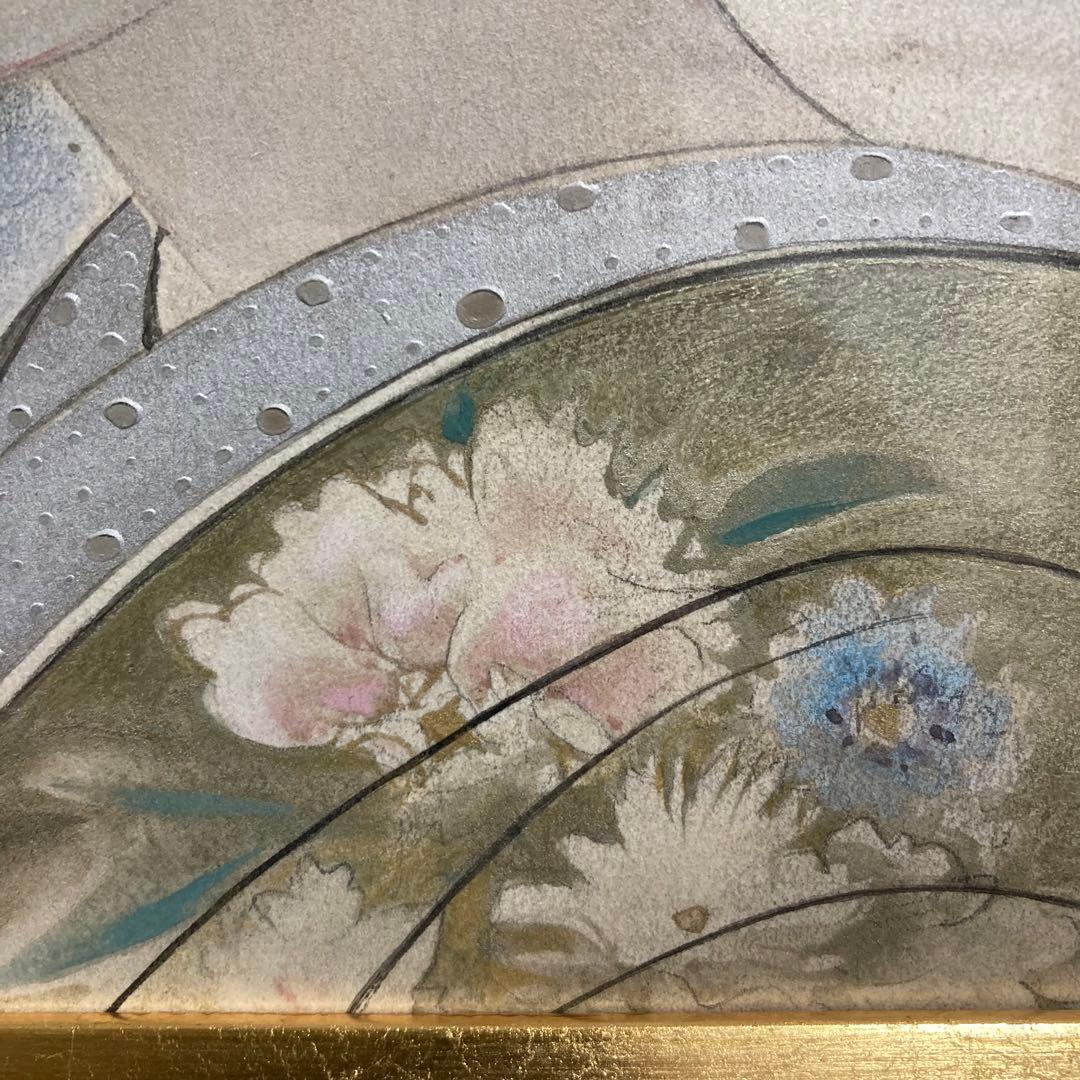 【真作保証】玉井徳太郎「舞妓」日本画 真筆 美人画 額装 絵画