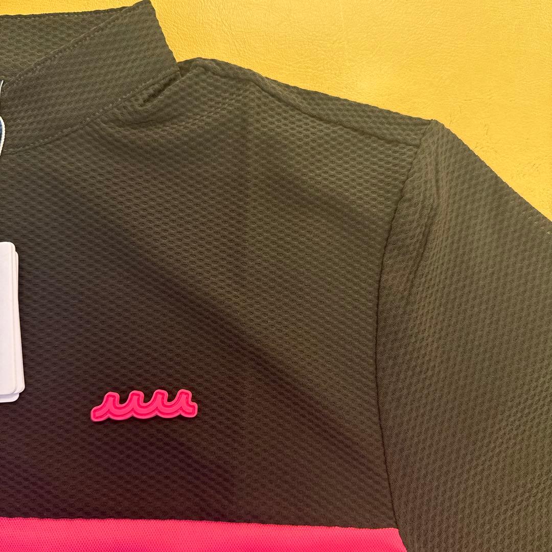 MUTAメンズ ポロシャツ 黒とピンク 未使用