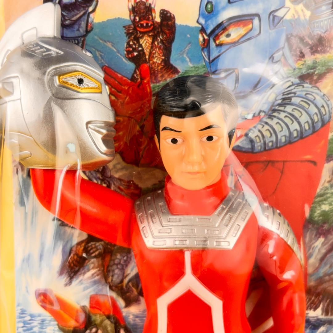 ブルマァク　ウルトラセブン　大　面取れ　マスク付き　【サイズ】 全高：約29cm