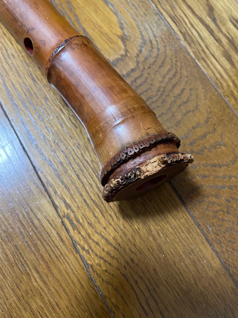 尺八 本体 竹製　破損あり