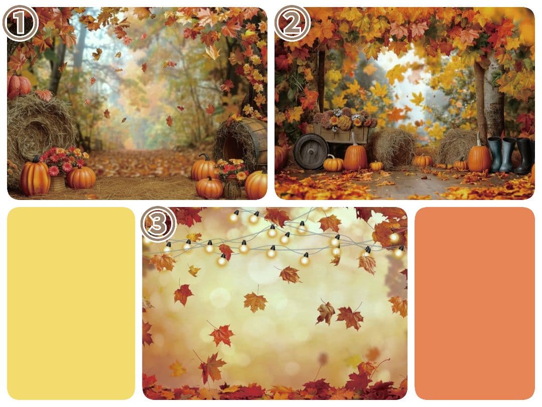 紅葉　背景布秋XD①　ペット撮影用　80×120cm　トリミングチョーカー販売中