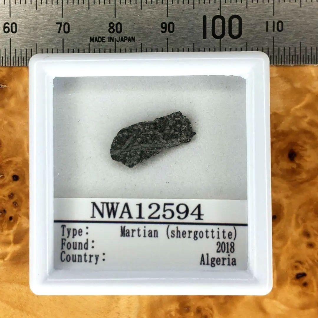 火星の石！シャーッゴッタイト　 NWA 12594　隕石標本　大