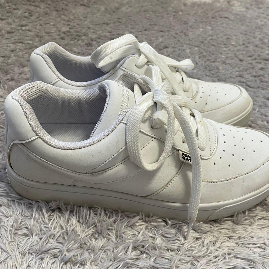 希少 PEARLY GATES ゴルフシューズ ホワイト スニーカー　サイズ26