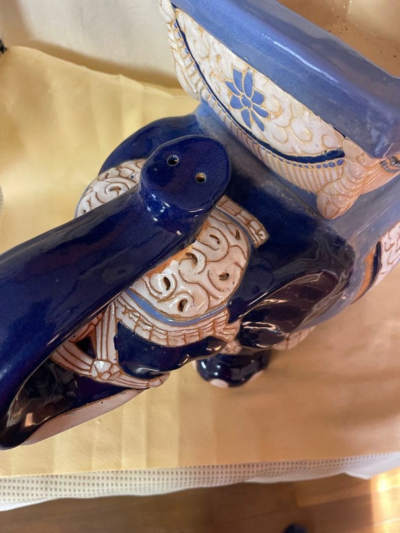 招福象 花台 エスニックアート 大型