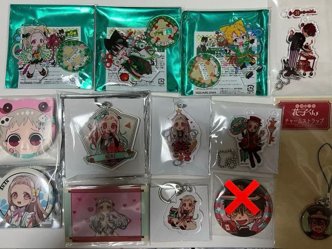 地縛少年花子くん 柚木普 八尋寧々 夏彦 源光 アクキー 缶バッジ セット