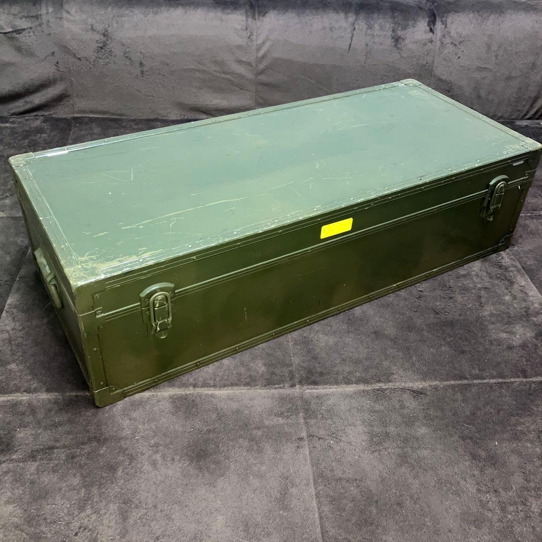 ミリタリー　アルミコンテナ　放出品　89×38×24(cm)
