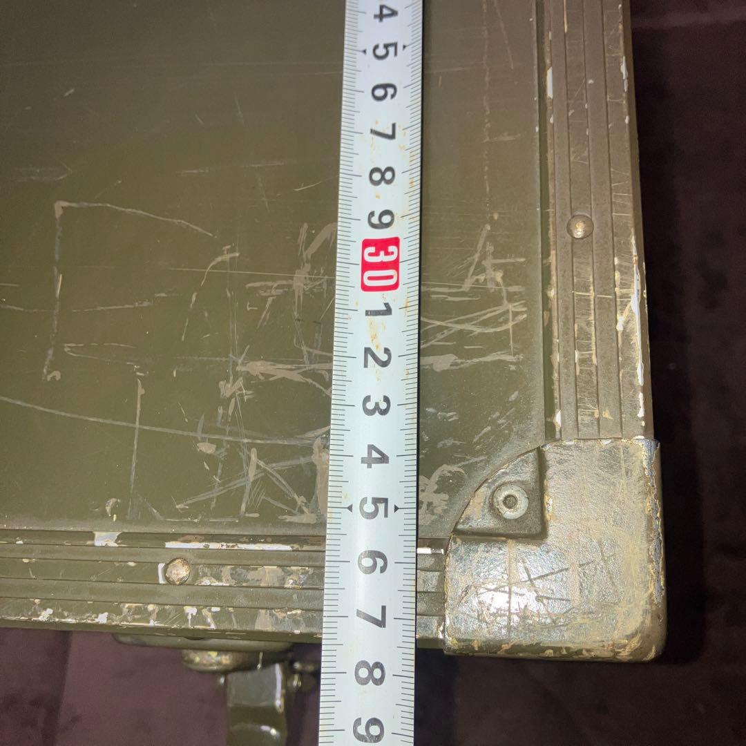 ミリタリー　アルミコンテナ　放出品　89×38×24(cm)