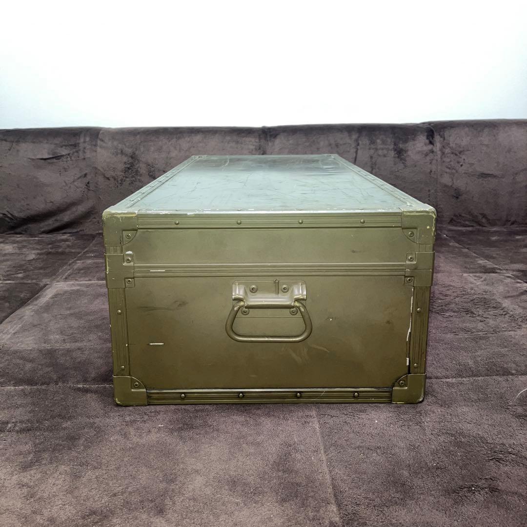 ミリタリー　アルミコンテナ　放出品　89×38×24(cm)