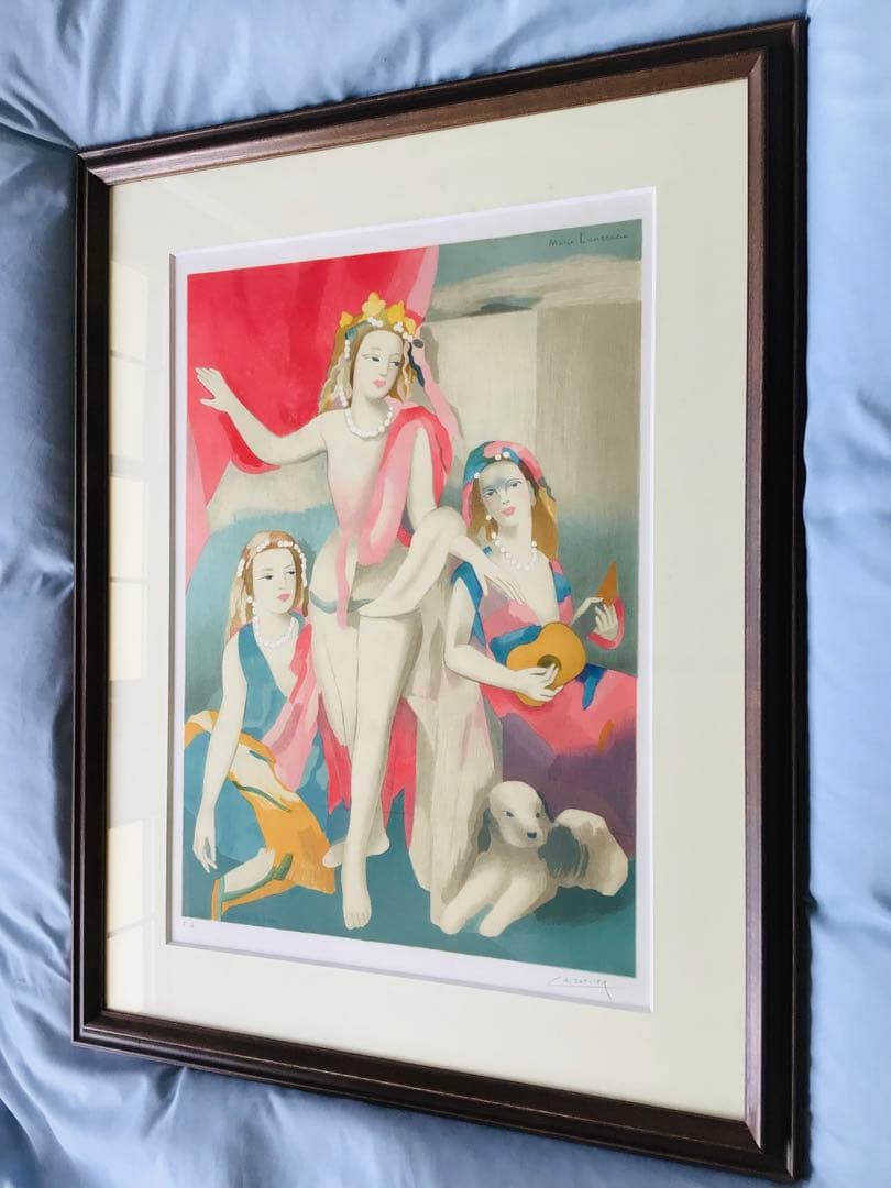 ◉真作正規◉マリー・ローランサン◉銀座フジヰ画廊◉舞台稽古◉大判リトグラフ・EA