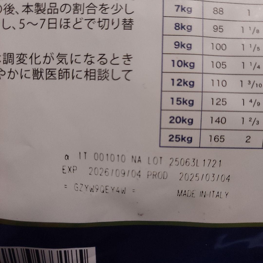 ファルミナN&D パンプキン・ブルーベリー 800g 3袋