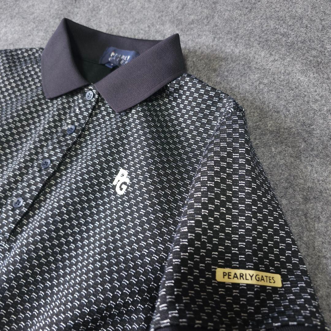 【パーリーゲイツ】2024年春夏人気サイドロゴネーム 半袖ゴルフワンピース 黒M