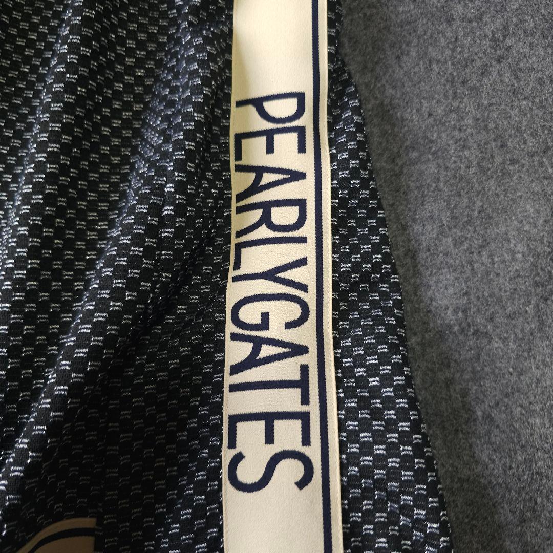 【パーリーゲイツ】2024年春夏人気サイドロゴネーム 半袖ゴルフワンピース 黒M