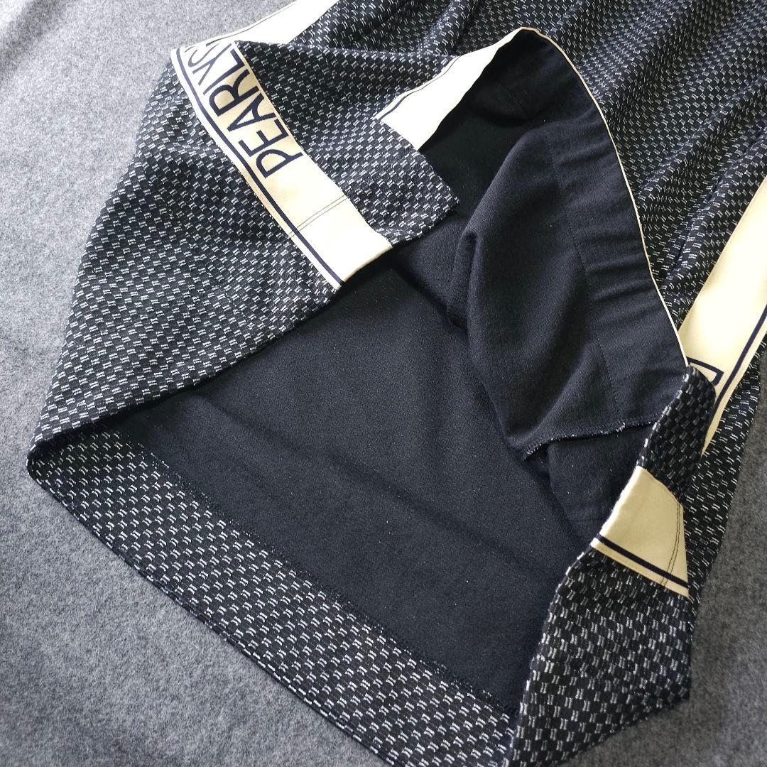 【パーリーゲイツ】2024年春夏人気サイドロゴネーム 半袖ゴルフワンピース 黒M