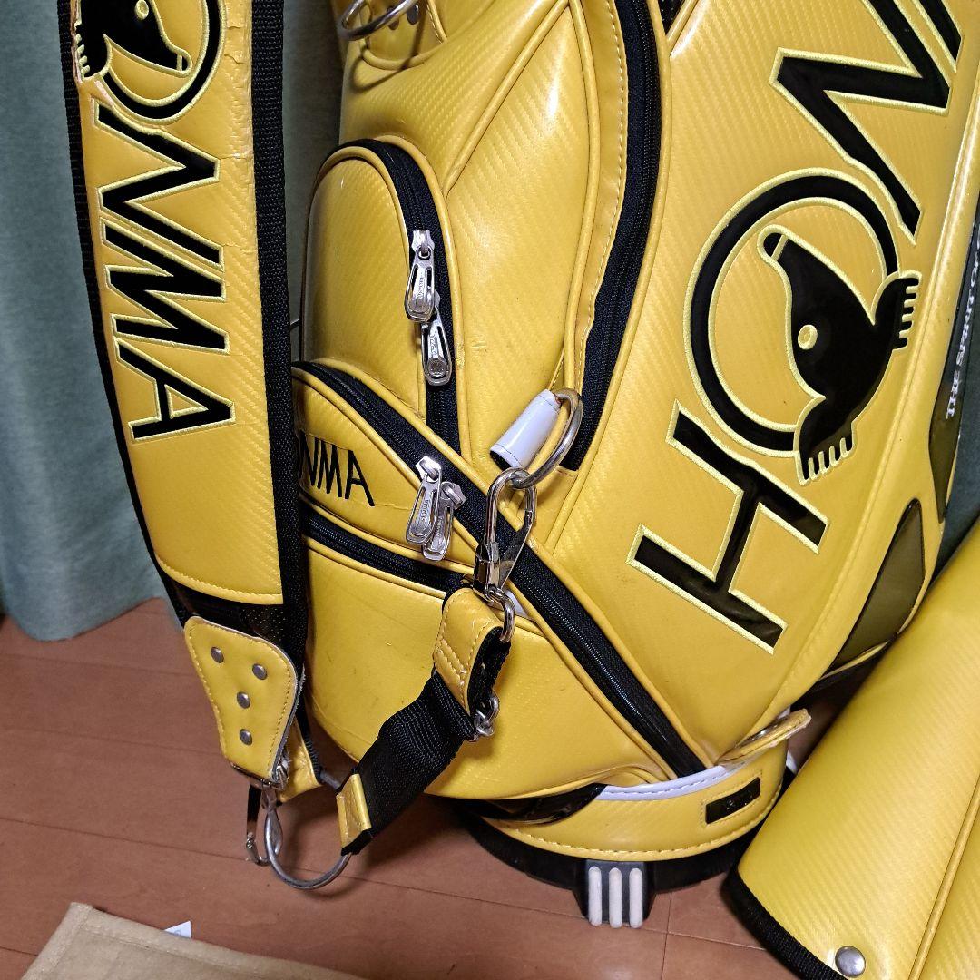 HONMA本格3点式ツアーキャディバッグ。フード付き。9.5インチ。