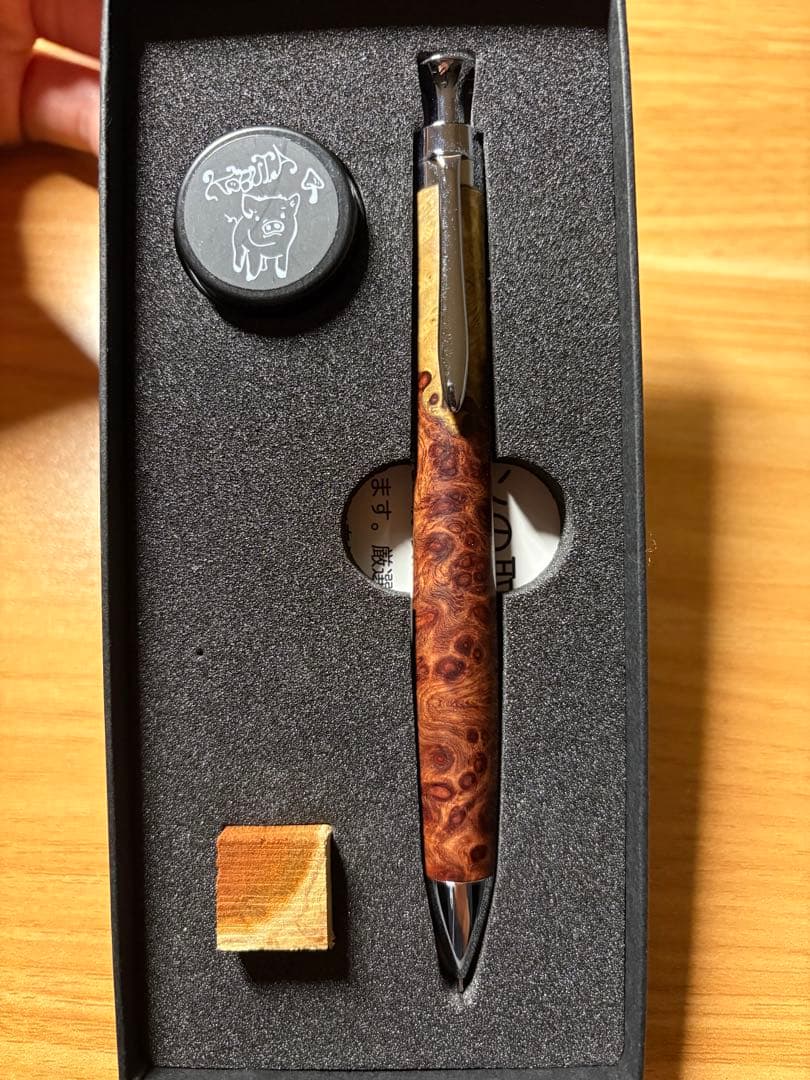 こぶた工房　旧型固定式口金0.5MP 極上+花梨紅白 グロテスク