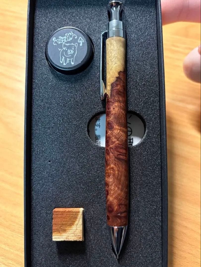 こぶた工房　旧型固定式口金0.5MP 極上+花梨紅白 グロテスク