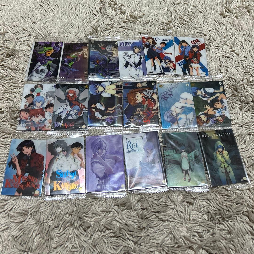 【ゲリラ値下中】エヴァンゲリオン ウエハースカード59枚まとめ売り 未開封・レア