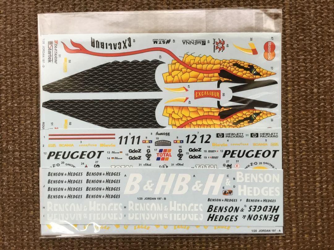 1/20 スタジオ27 ジョーダン J197 ベルギーGP タバコデカール付き
