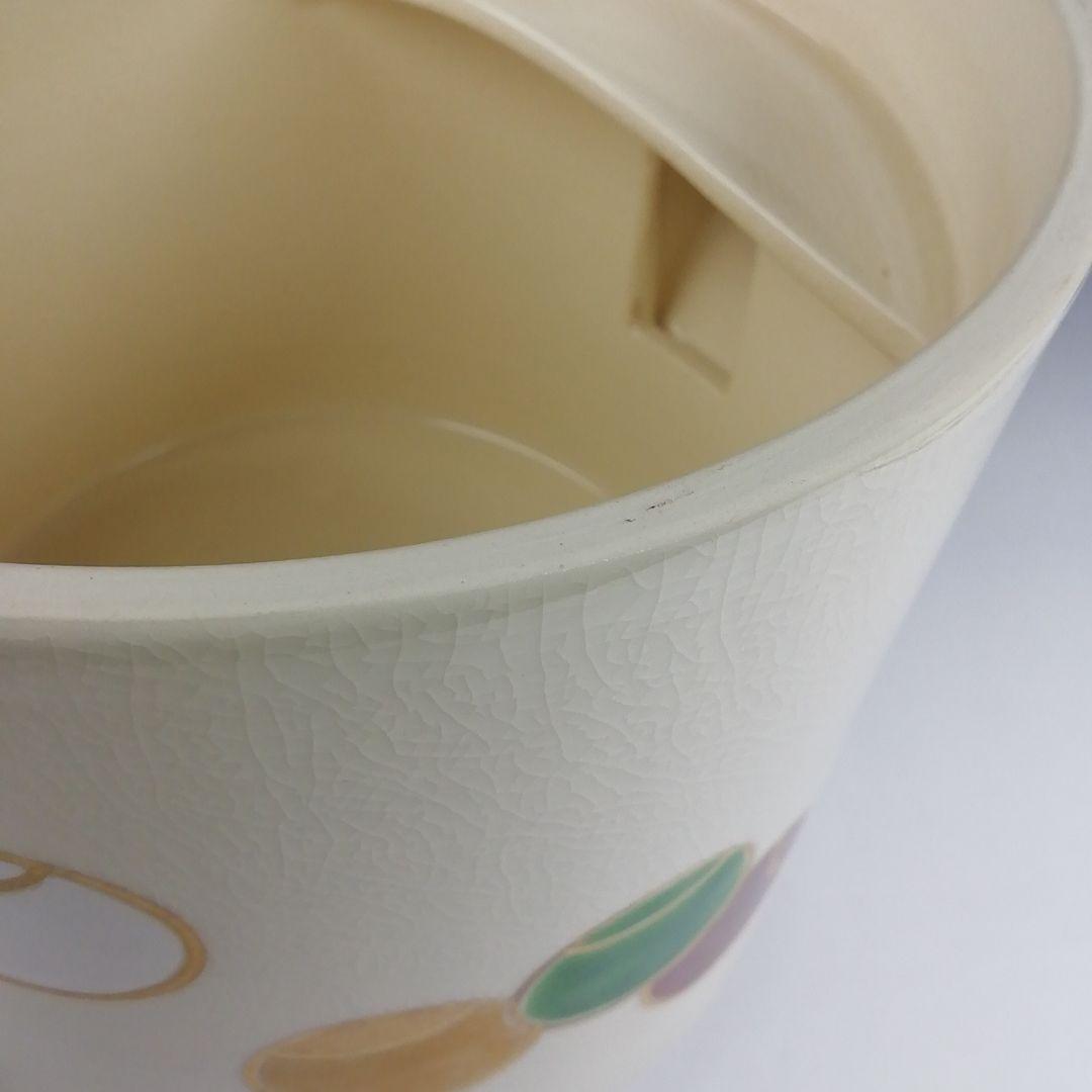 Ｔ８１９　水次　『色絵　つぼつぼ文』『鳴滝窯　橋本城岳 造』　共箱　茶道具