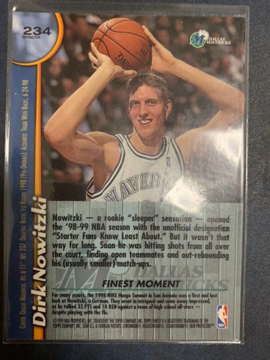 その他 NBA Finest Refractor Dirk Nowitzki RC