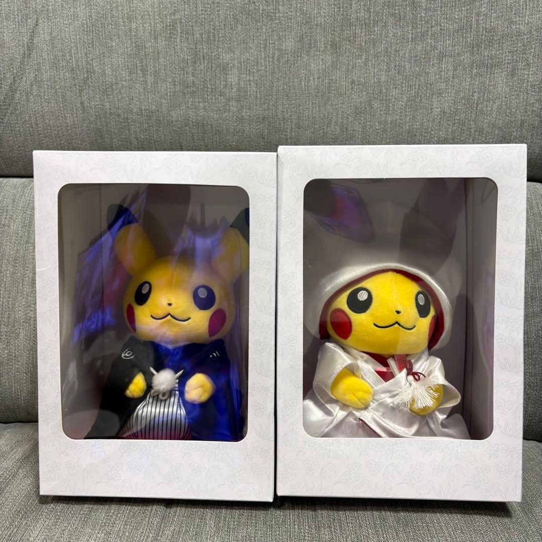 ピカチュウ 和服　ぬいぐるみ　ウエディング