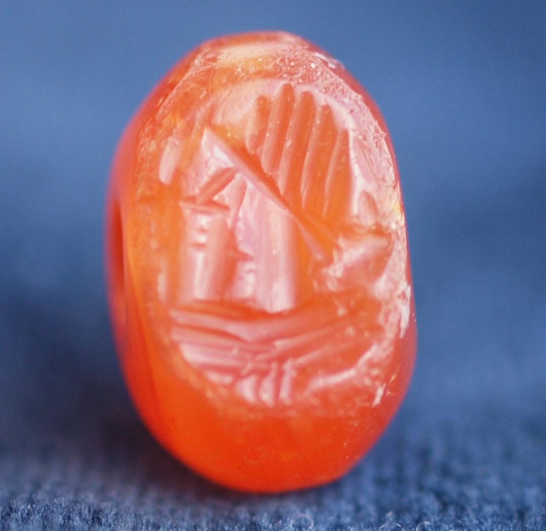 Feefee、ササン朝期（3-7C）の平玉・楕円形のカーネリアン製印章