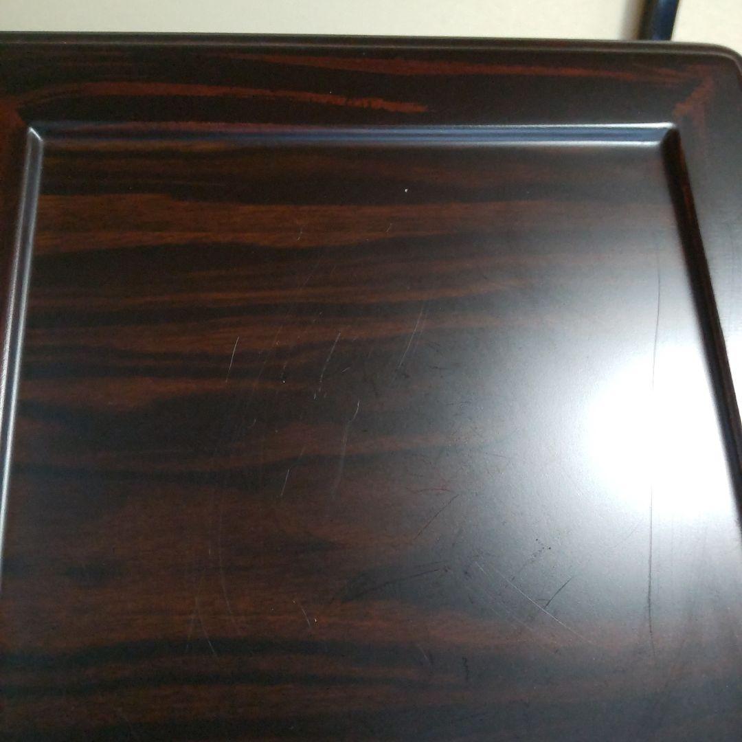 唐木 黒檀 高卓 透かし彫り唐木台 香炉台 花台 飾台