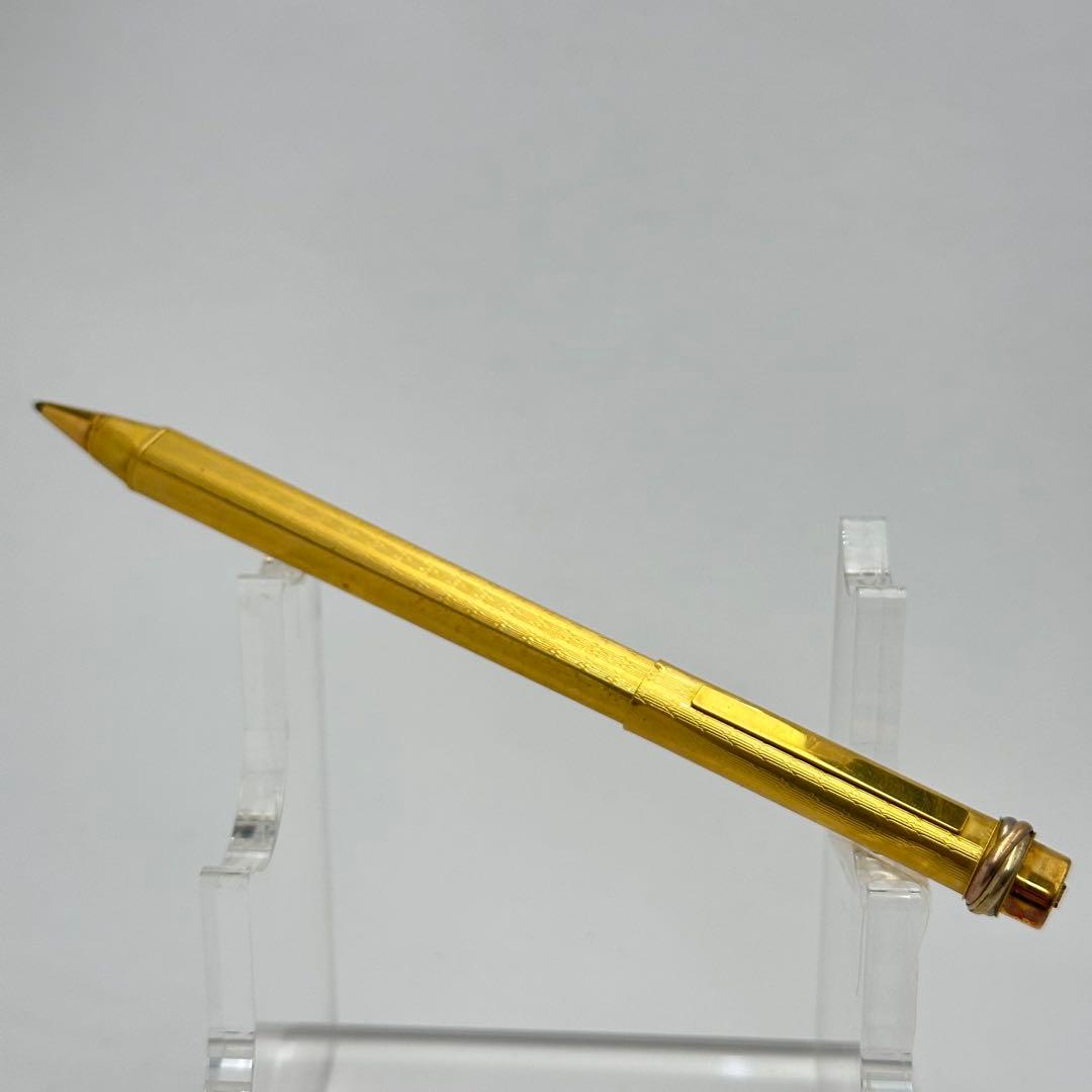 Cartier カルティエ トリニティ ボールペン ゴールドプレート 1558