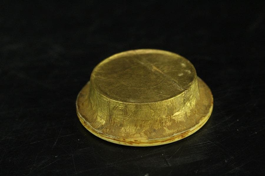 中国美術 古染付 祥瑞 茶入 明時代 唐物 鹿角蓋 茶道具伝来(K-XA856)