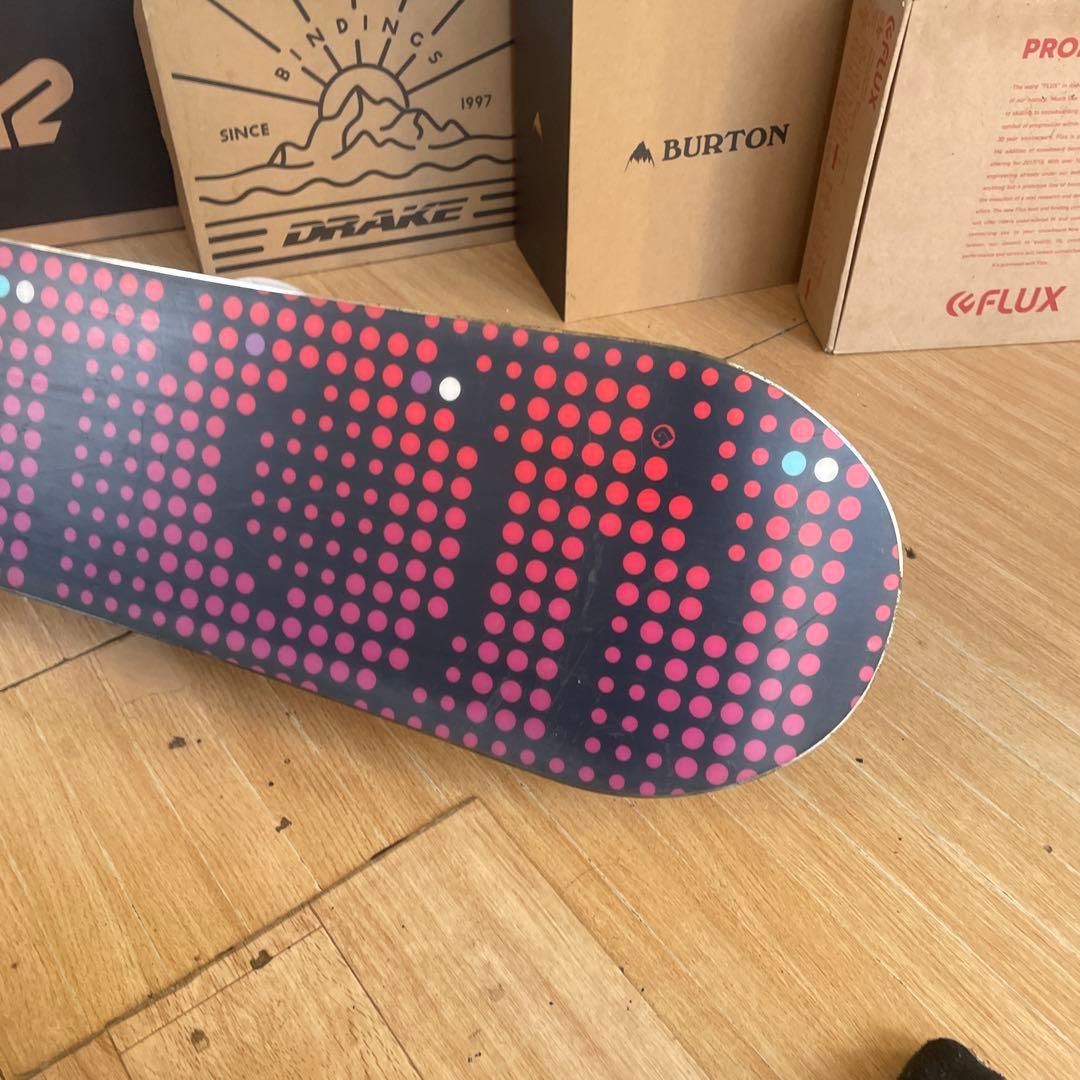 BURTON×FLUX　バートン　フラックスバインディング付　スノーボードセット