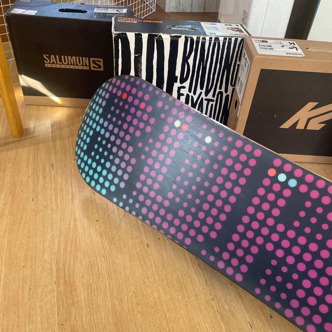 BURTON×FLUX　バートン　フラックスバインディング付　スノーボードセット