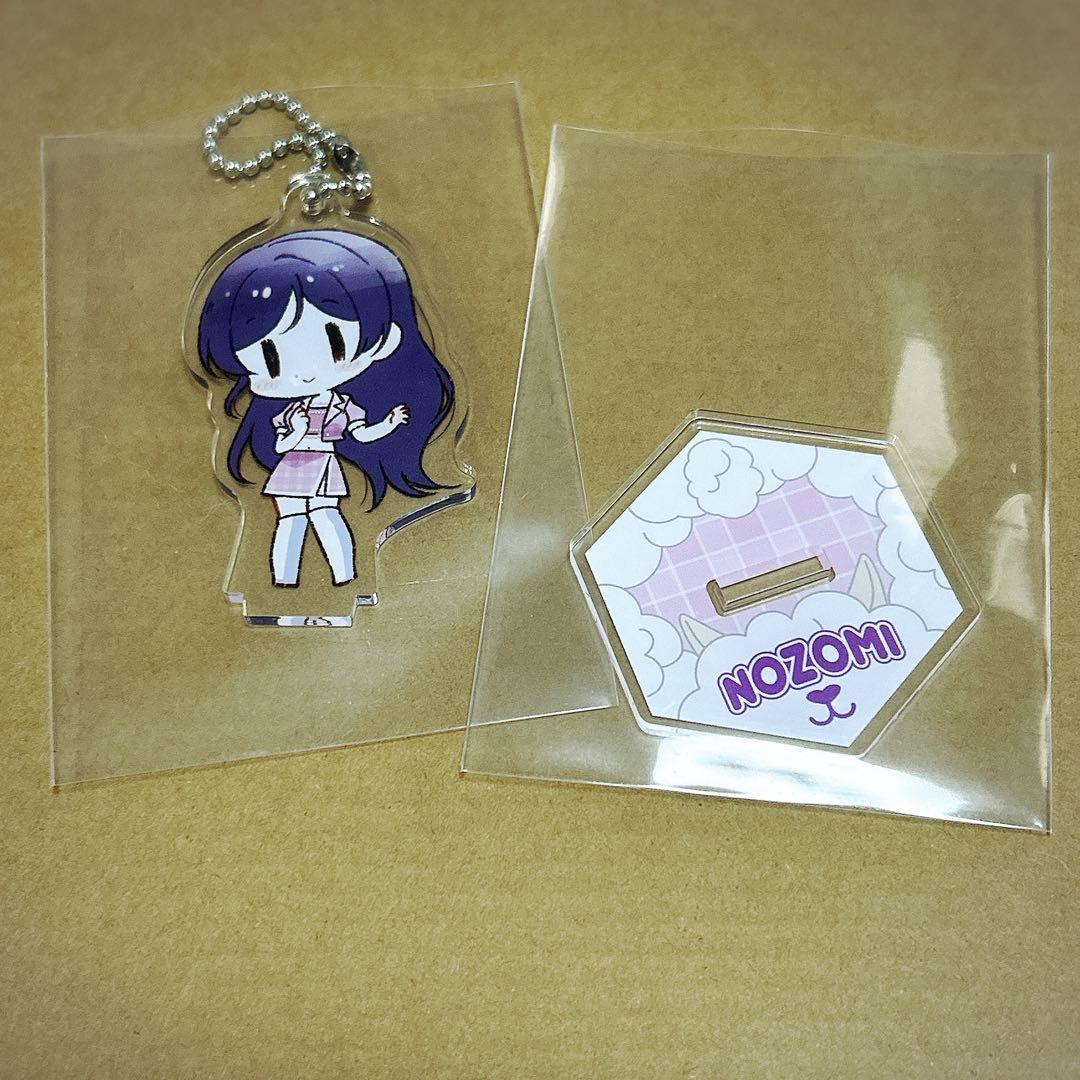 ラブライブ GIGO 東條希 ミニ アクリル キーホルダー girly pink