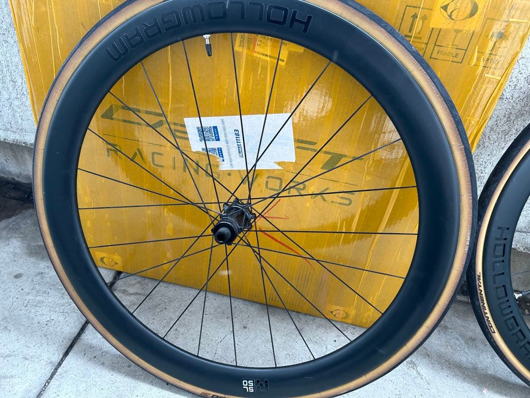 美品 Hollowgram RSL 50 カーボンホイール 前後セット