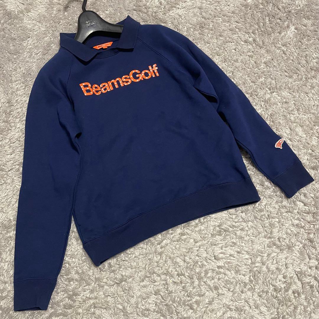 極美品　ビームスゴルフ BEAMSGOLF スウェット トレーナー 襟付き