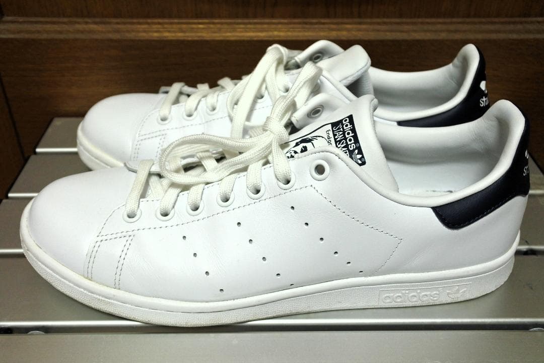 adidas Stan Smith M20325 レザー 白/紺 27.5cm
