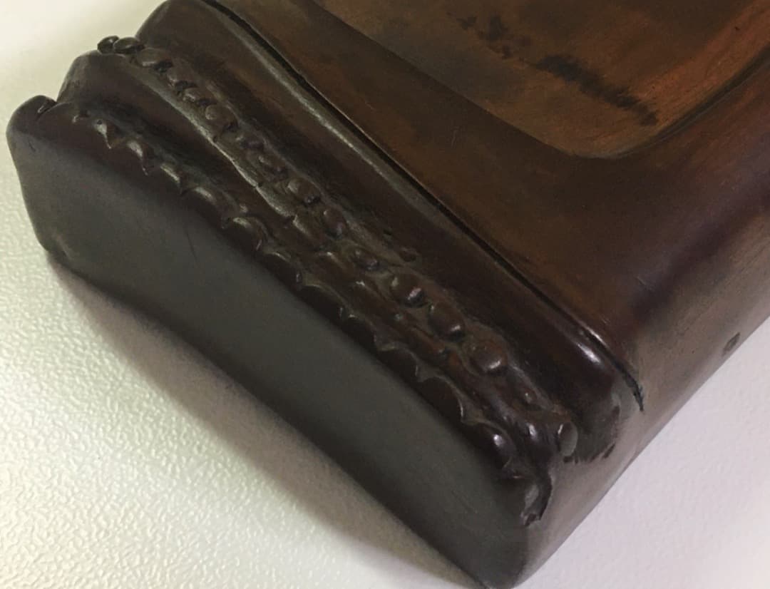 硯　アンティーク　朝陽石　筍　彫刻　縁起物　工芸品