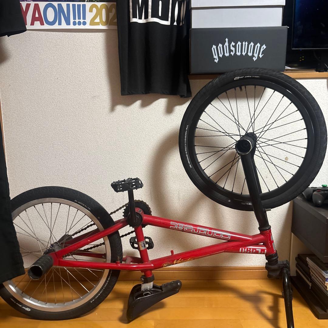 BMXスタイル 赤 自転車 20インチ 引き取り限定