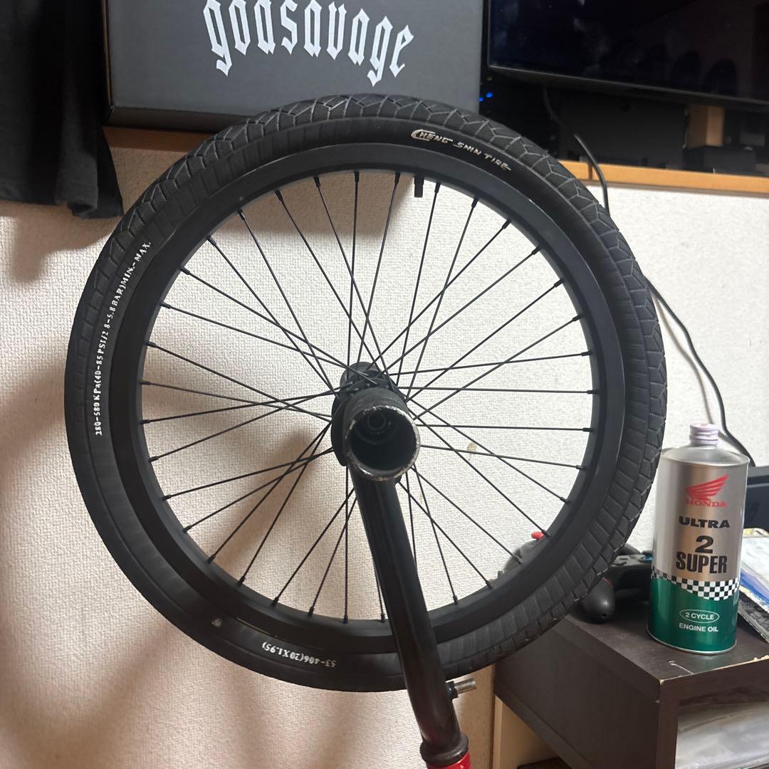 BMXスタイル 赤 自転車 20インチ 引き取り限定